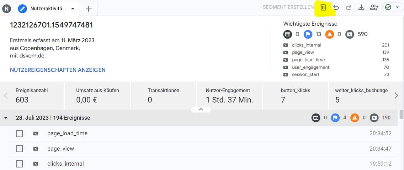 GA4 und Datenschutz: Einen User DSGVO-konform aus Google Analytics 4 löschen