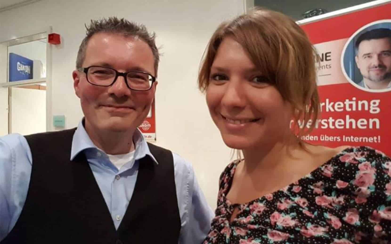 Lars und Marlene, zwei wissbegierige Gäste dieses Meetup-Abends