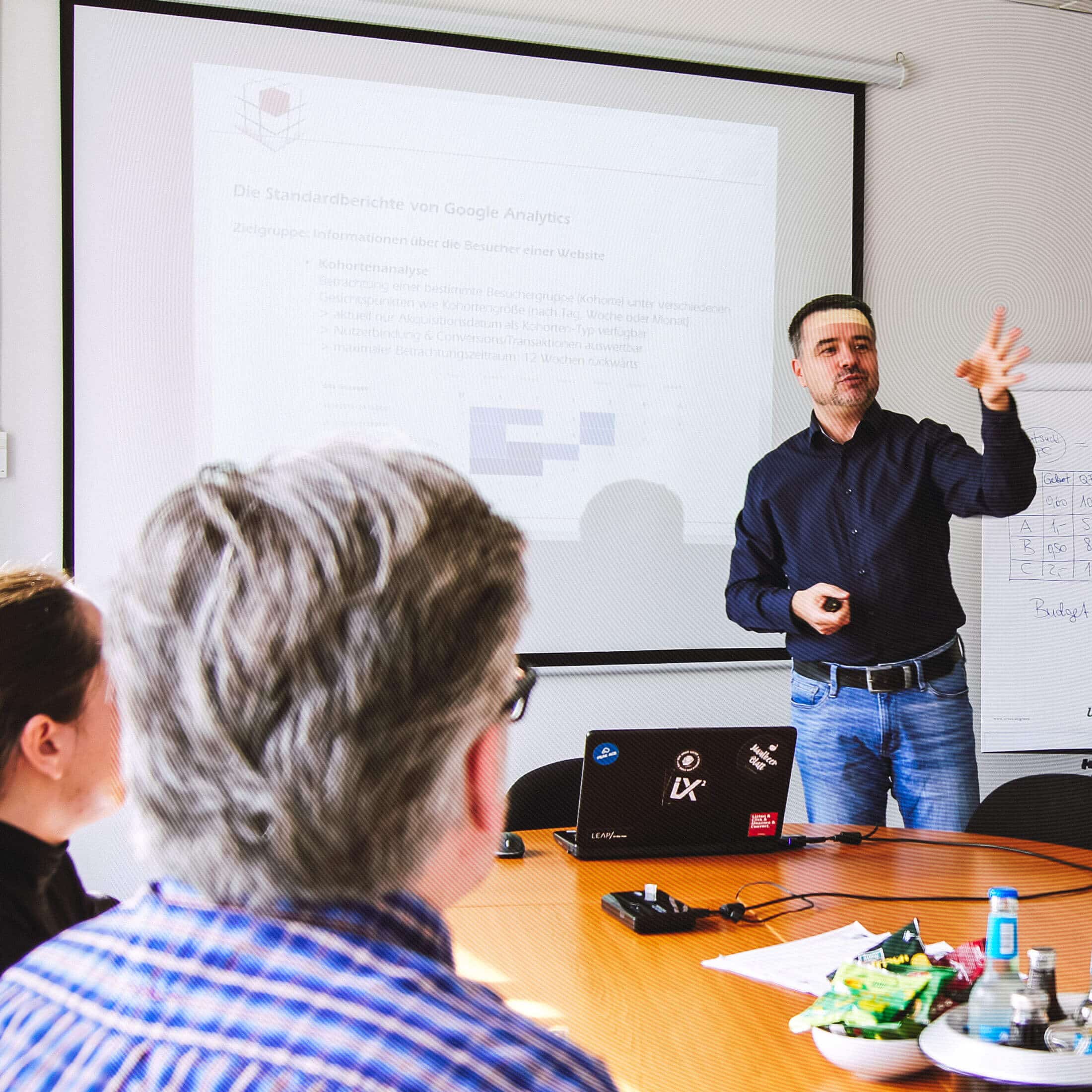 Onlinemarketingexperte aus Berlin Sven Deutschländer in einem Seminar
