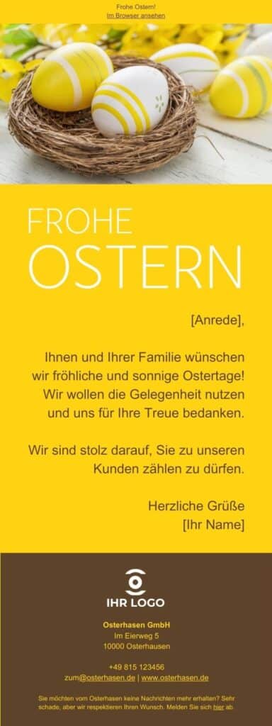 OSTERN18: Osternest braun