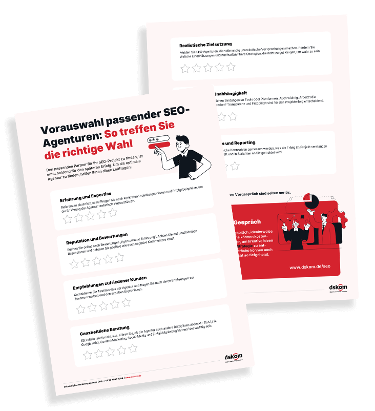die richtige SEO-Agentur wählen